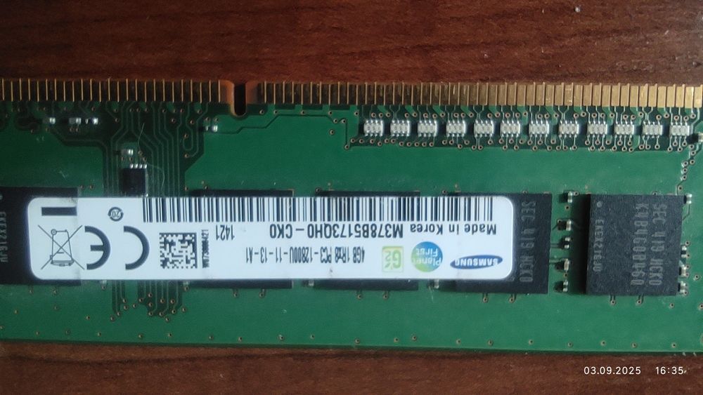 Операт. память SO-DIMM 4GB 1333,также для ПК 4,8Gb.ddr3