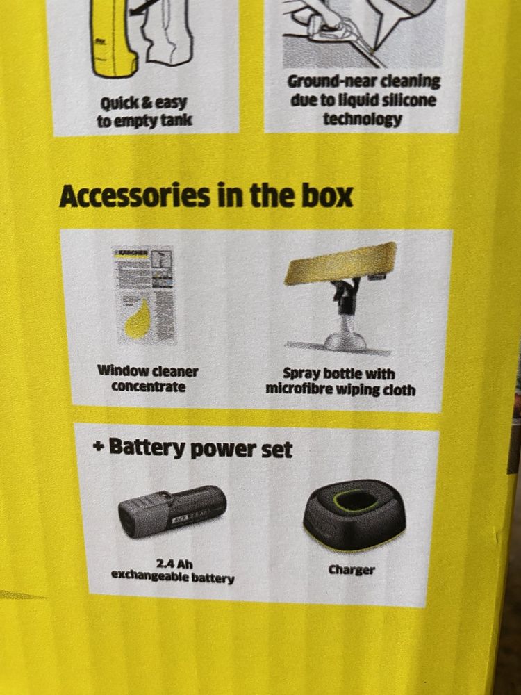 Продам Karcher wv 4-4 акумуляторний пилосос для вікон склоочисник