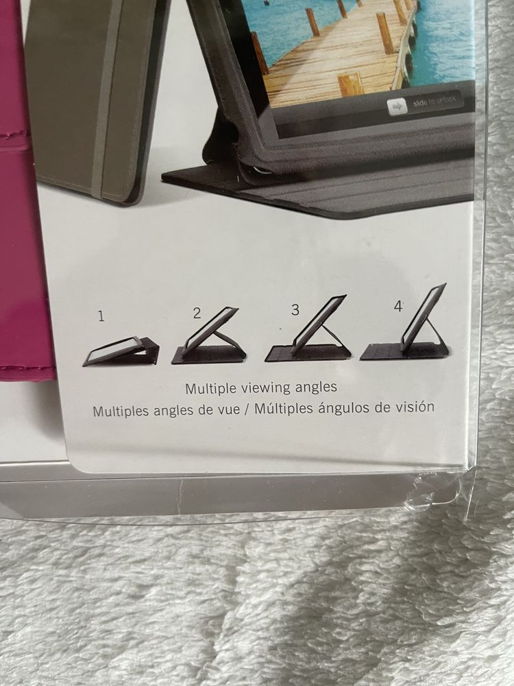 Etui case na Ipada różowe
