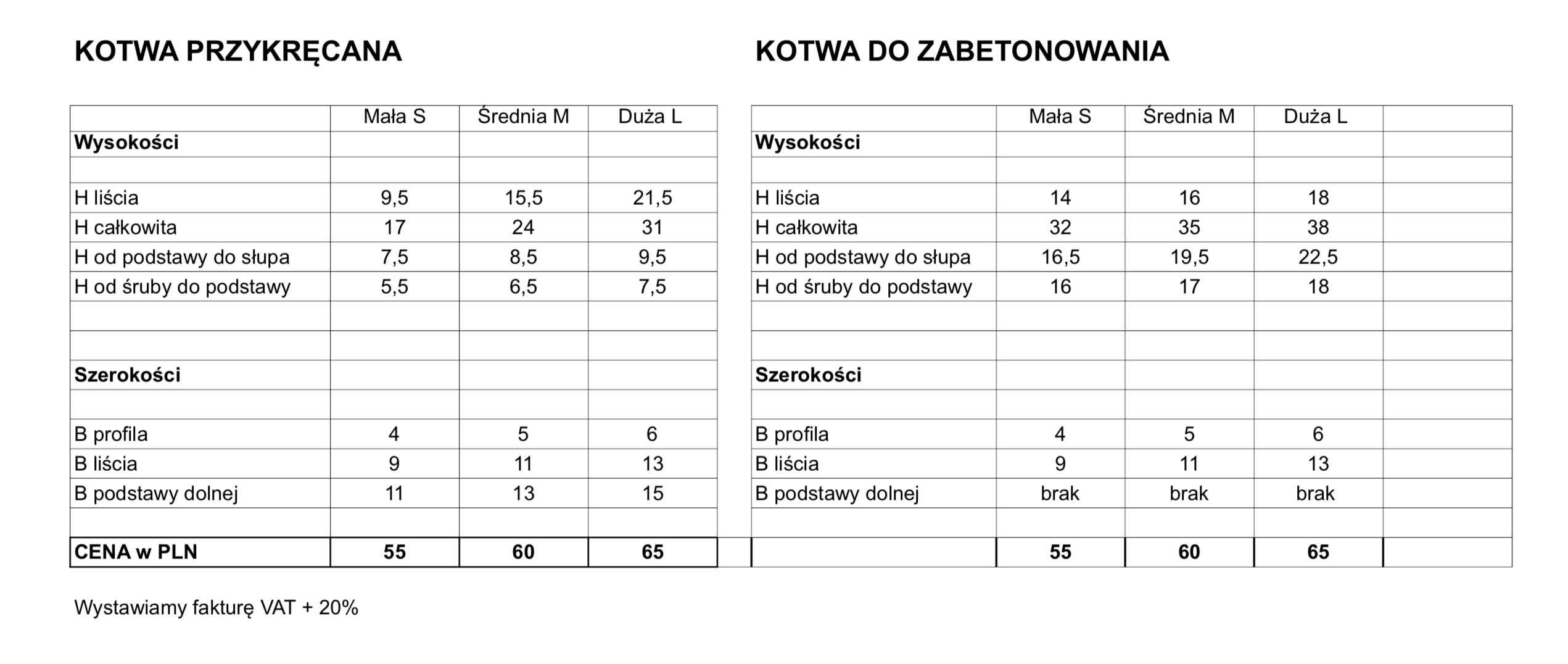 kotwa ozdobna regulowana 9cm -13cm  - podstawa pod słup drewniany