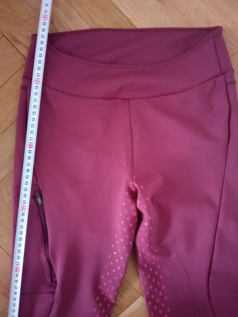 Bryczesy leginsy jeździeckie damskie model 500 z silikonowym lejem