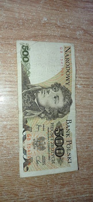 Banknoty PRL 500 złotych