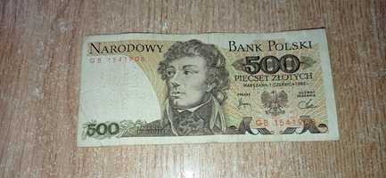 Banknoty PRL 500 złotych
