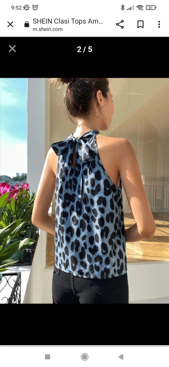 Top leopardo azul (novo)