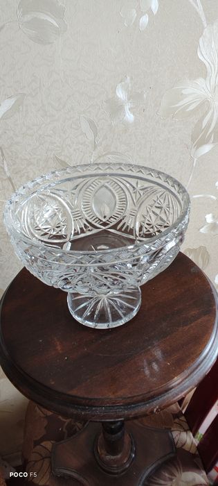 Ваза кришталь цукерниця фруктовниця