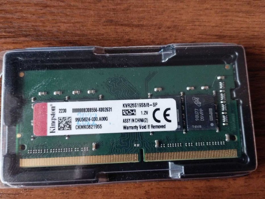 Оперативна пам'ять Kingston Memory RAM DDR4 8GB