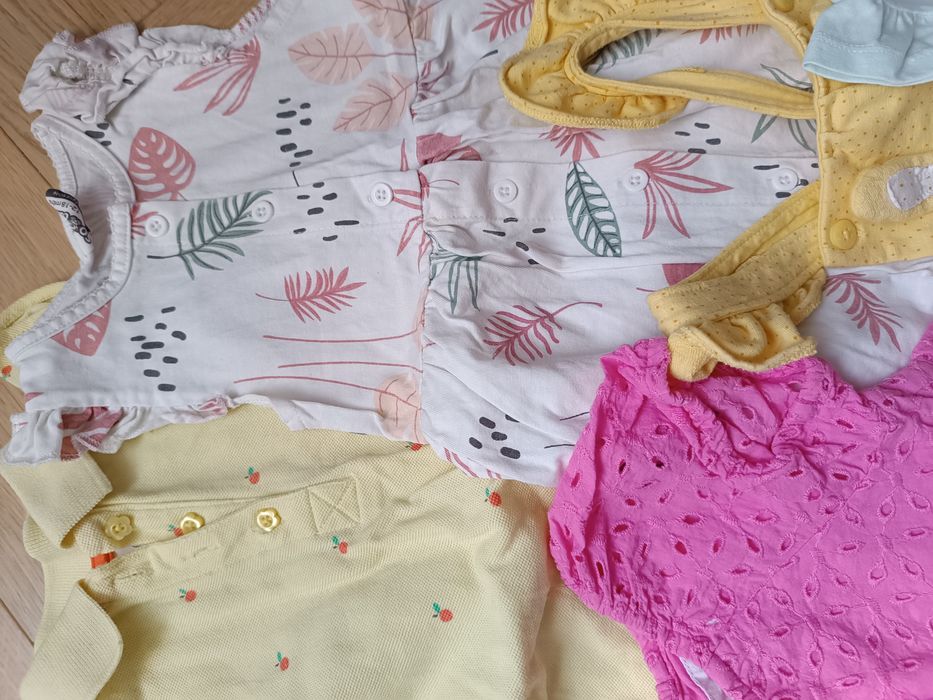 Zestaw letnich ubrań dziewczęcych Next Smyk Zara r. 86