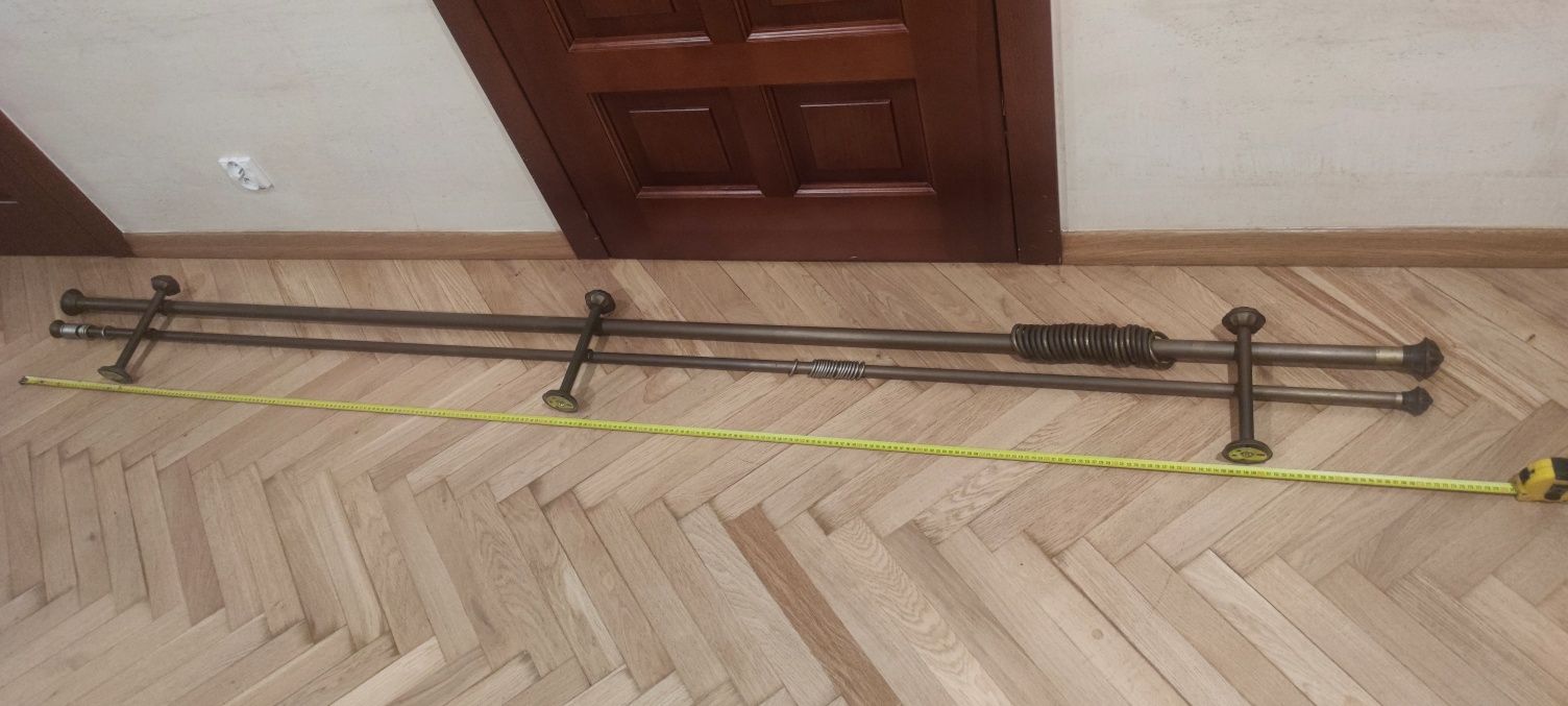 Karnisze Podwójne i Pojedyncze Stare Złoto 245cm 270cm