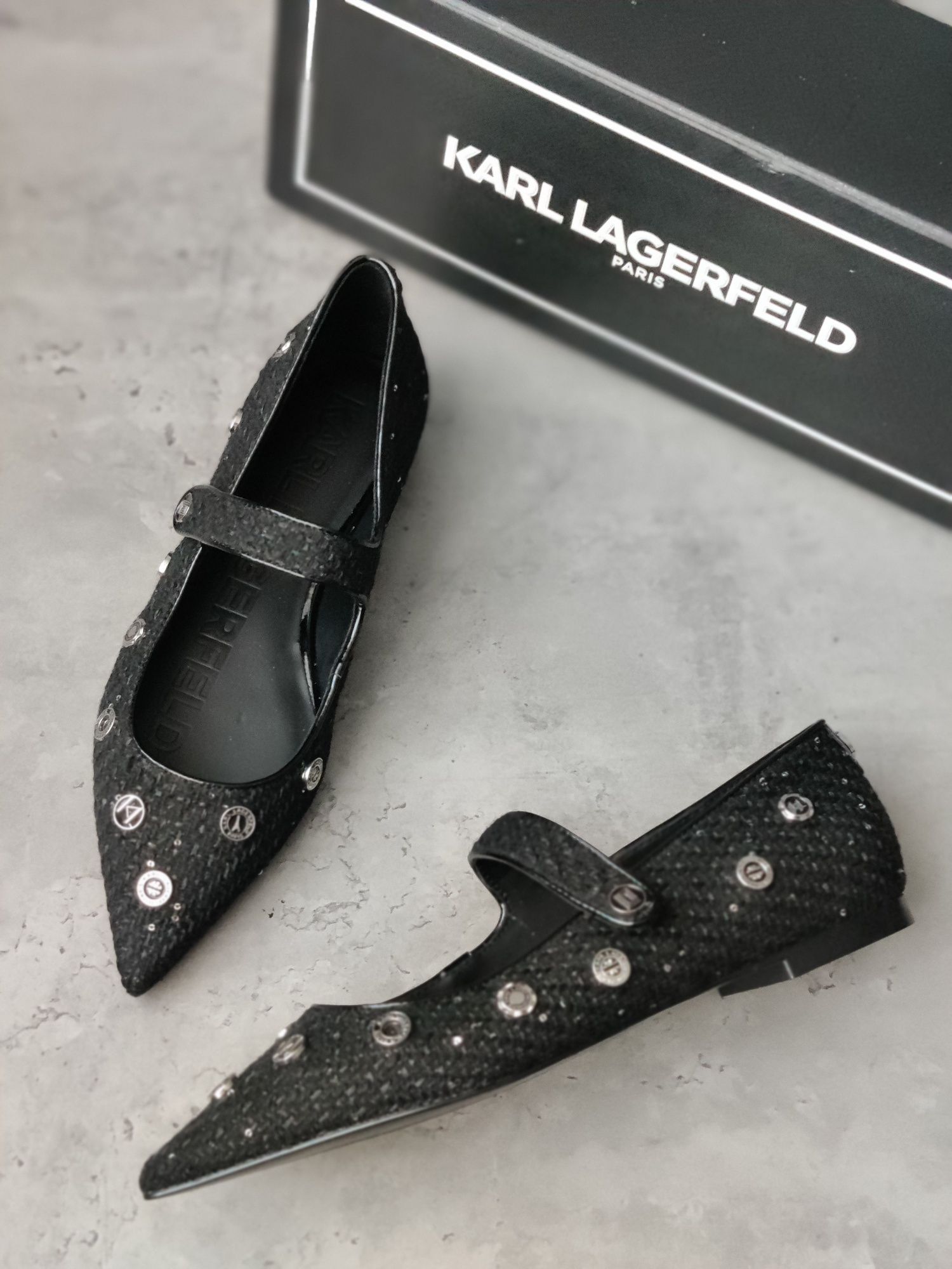 Балетки текстильні бренд Karl Lagerfeld розмір US 7
