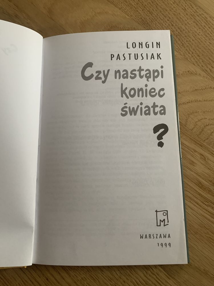 Czy nastąpi koniec świata Longin Pastusiak