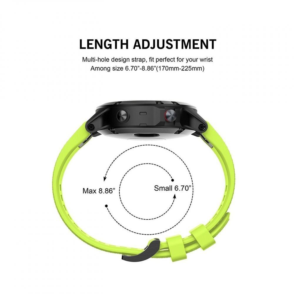 Pasek Smooth Do Garmin Fenix 5 / 6 / 6 Pro Green