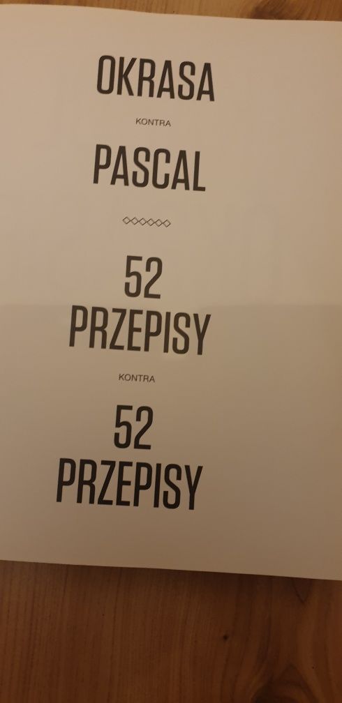 Okrasa kontra Pascal- przepisy. J