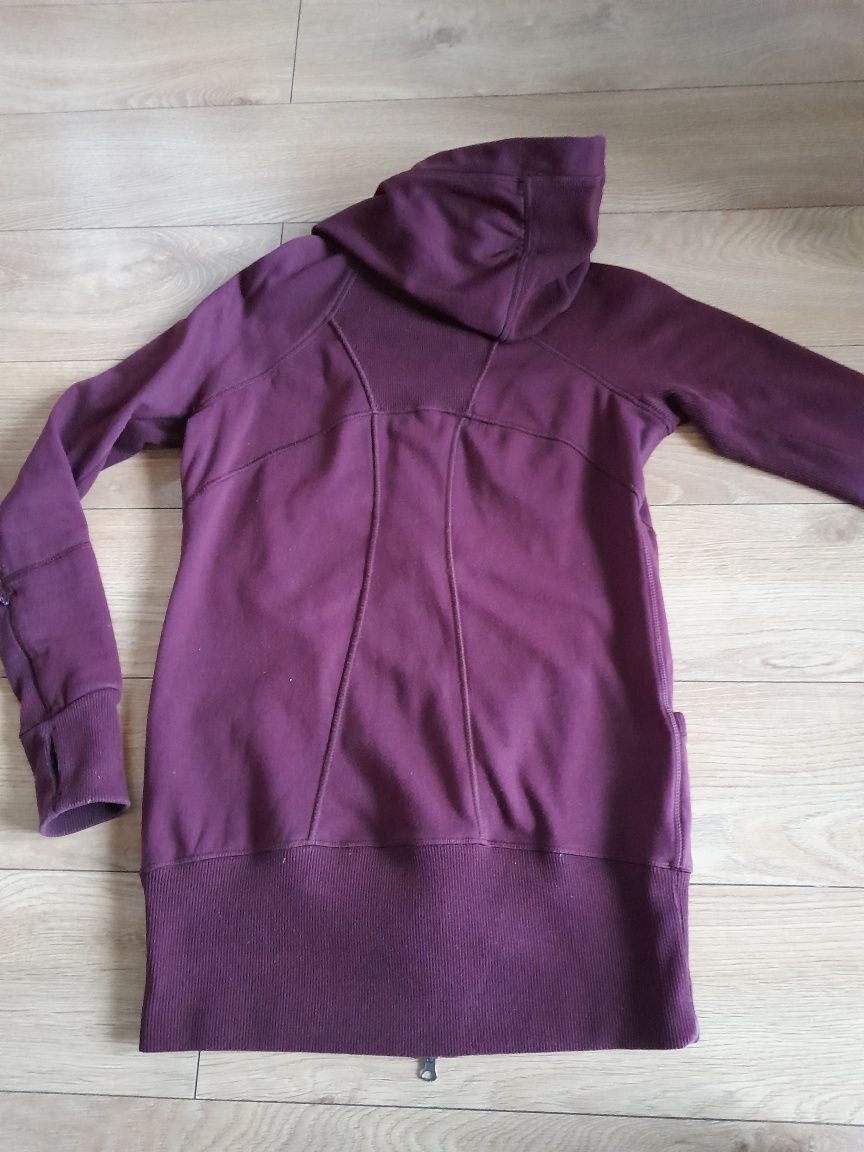 Bluza damska dluzsza dluga rozpinana 4F S M bordowa 90 Degree