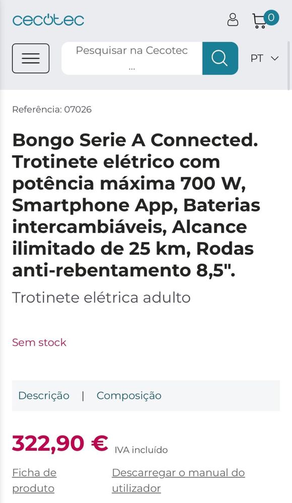 Trotinete Cecotec Bongo Seria A connected