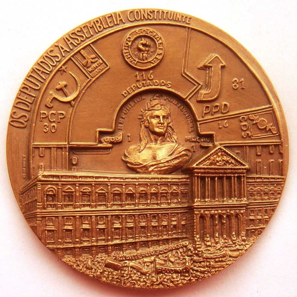 Medalha de Bronze Assembleia da República Primeiras Eleições 1975