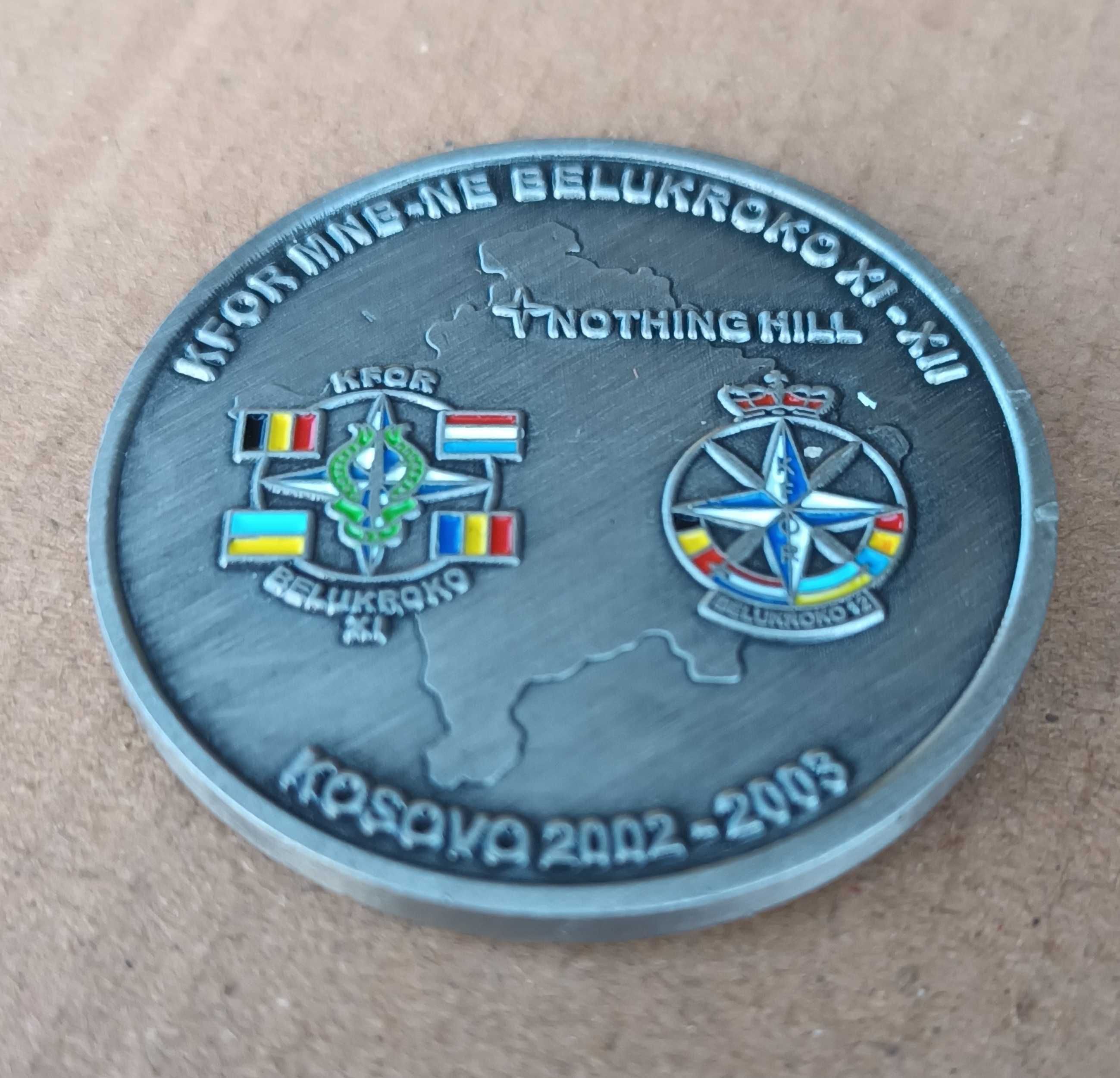 Монета (Challenge Coin) миротворчого контингенту ЗСУ в Косово
