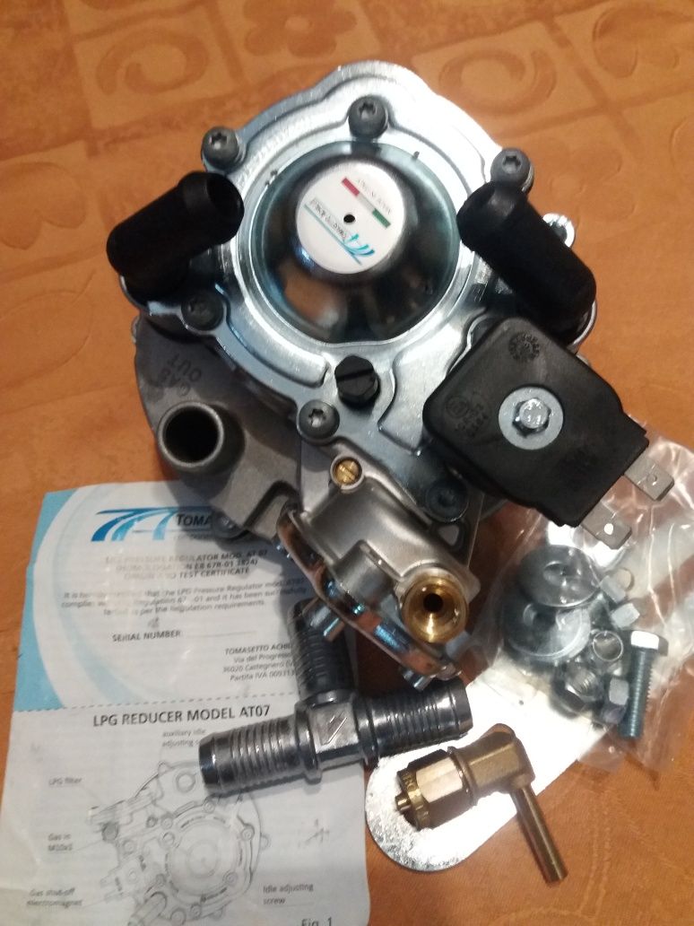 Редуктор пропан Tomasetto АТ07 100л.с.(70kW),  (оригинал) RGTA3500
