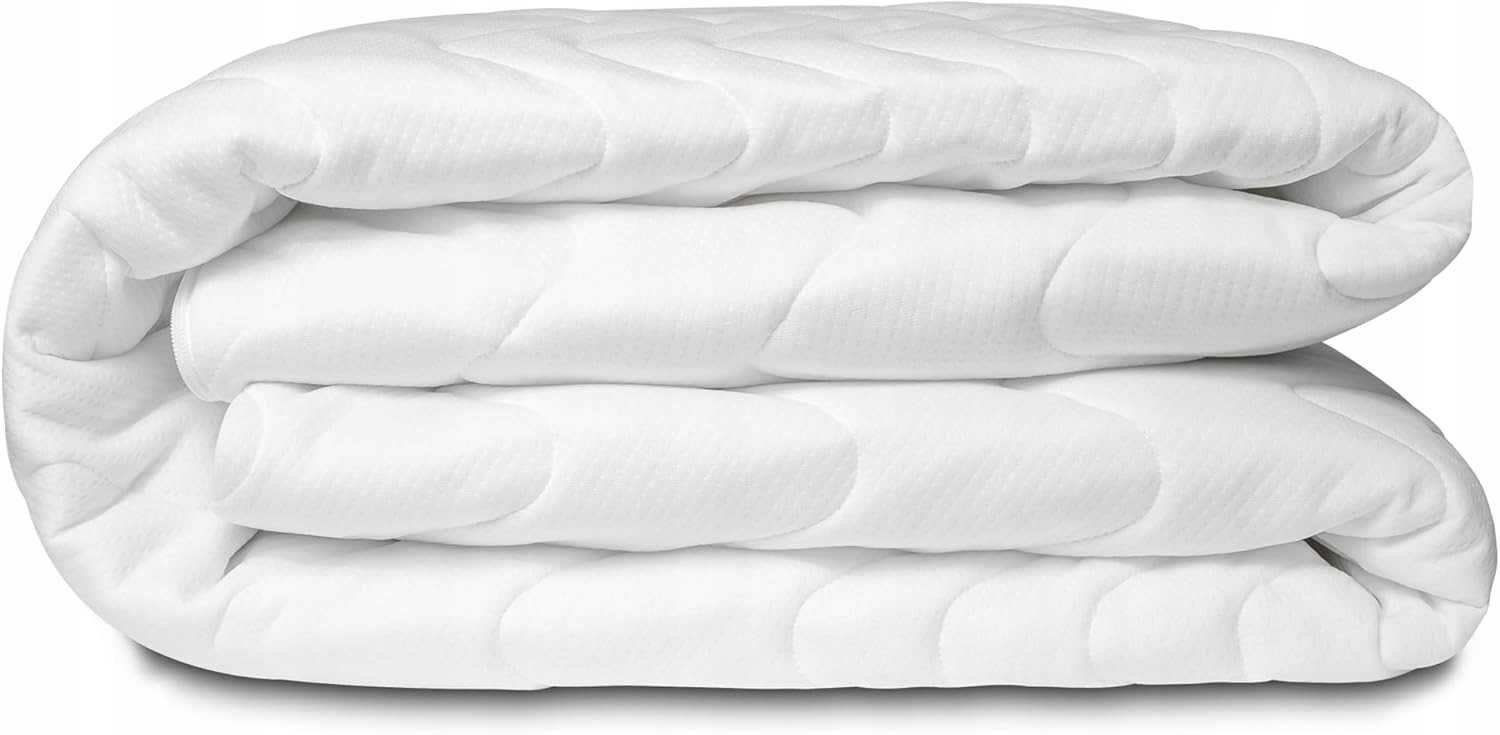 BONEX Pokrowiec na Materac Fontana 90x200 cm Biały, 19-21cm