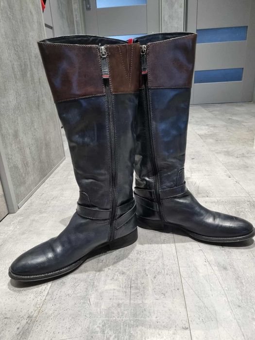 Skórzane oficerki rozmiar 40