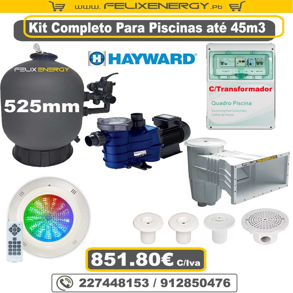 Kit Completo para piscinas até 45.000Litros