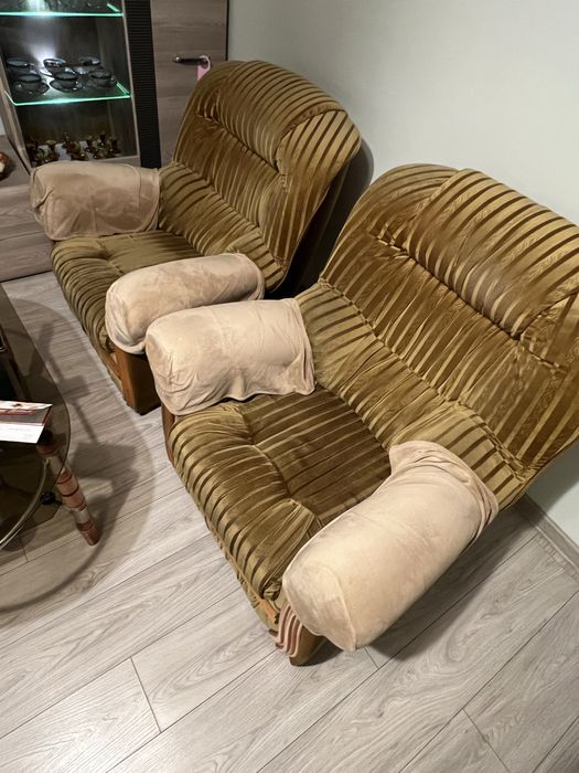 Sofa i dwa fotele komplet