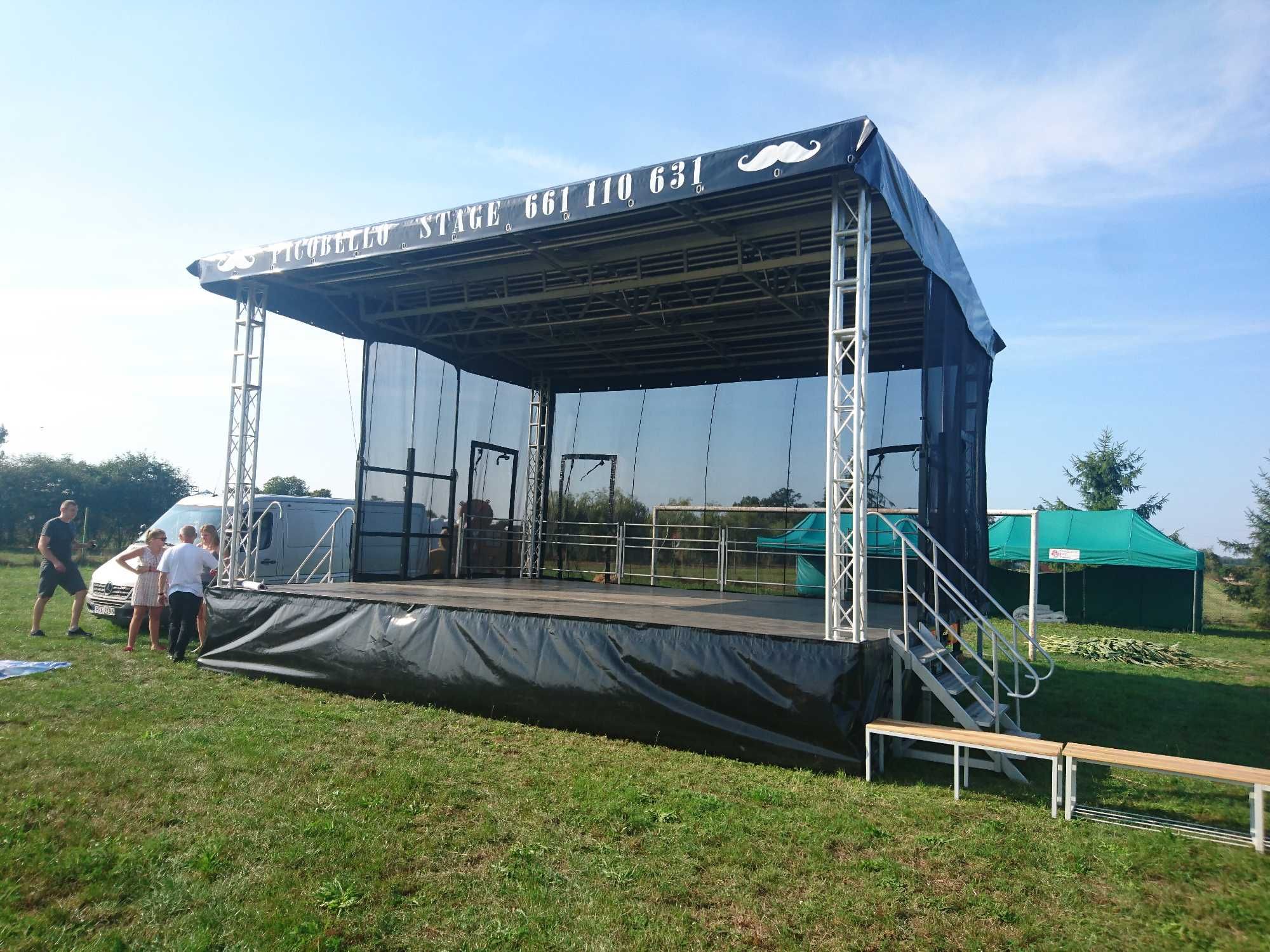 Scena mobilna Estrada Nagłośnienie Oświetlenie Barierki na twój Event