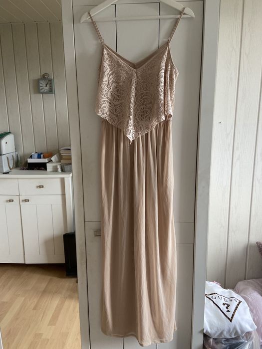 Sukienka Miss Selfridge nowa 38 M koronka wesele beż beżowa