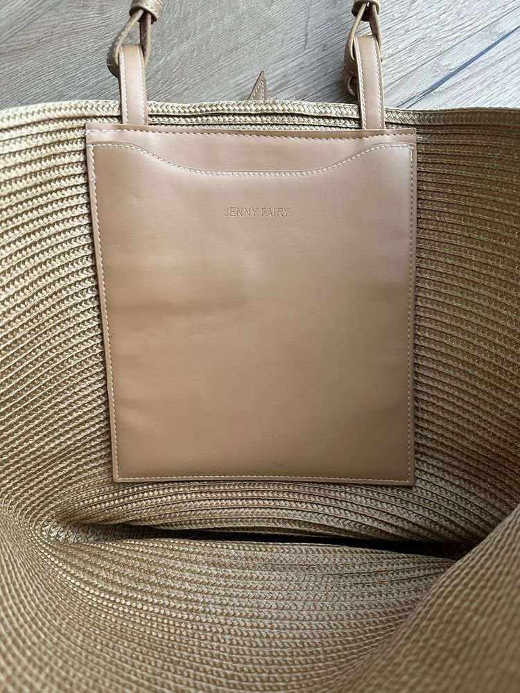 Koszyk shoper torba torebka letnia plażowa pleciona wiklinowa ccc