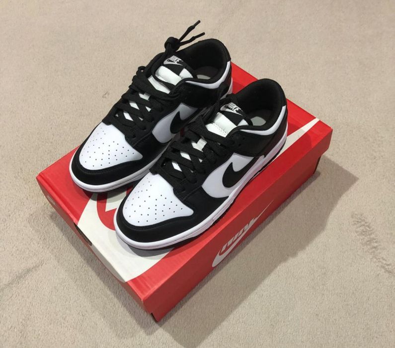 Damskie dunki nike czarne biale dunk panda dunk low pro sneakersy