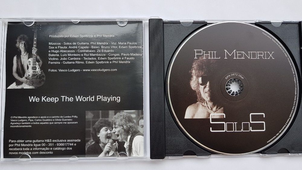 Phil Mendrix "Solos" CDs novos originais 2007