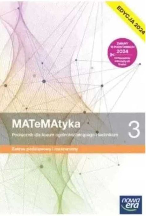 Podręcznik MATeMAtyka 3 ZPiR Nowa Era Edycja 2024