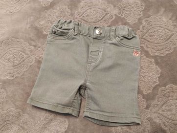 Krótkie spodenki H&M 74 jeans dziewczynka lato motylek szorty