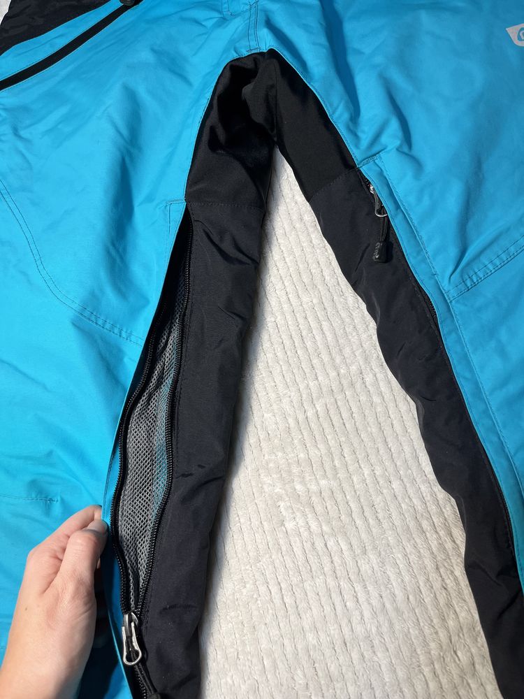 spodnie narciarskie z szelkami M 38 niebieskie czarne nordblanc