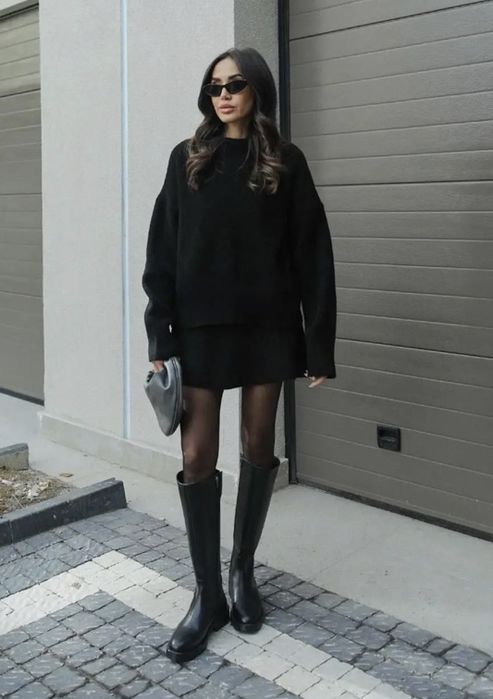 Костюм чорний ангоровий теплий