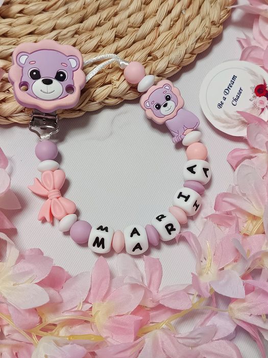 Prendedor de chupeta em silicone