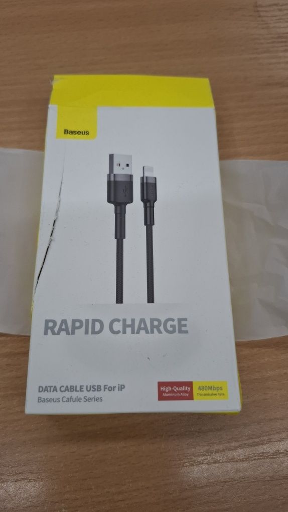Kabel przewód USB na lightning wzmocniony do iPhone XR, XS 11, 12, 13