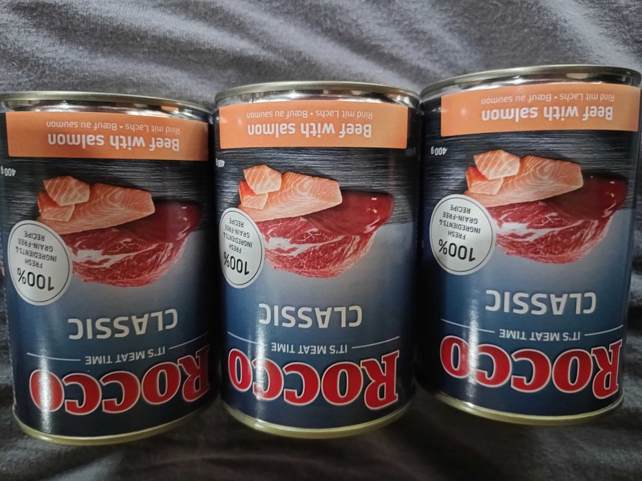 Rocco Classic, 6 x 400 g Wołowina i łosoś