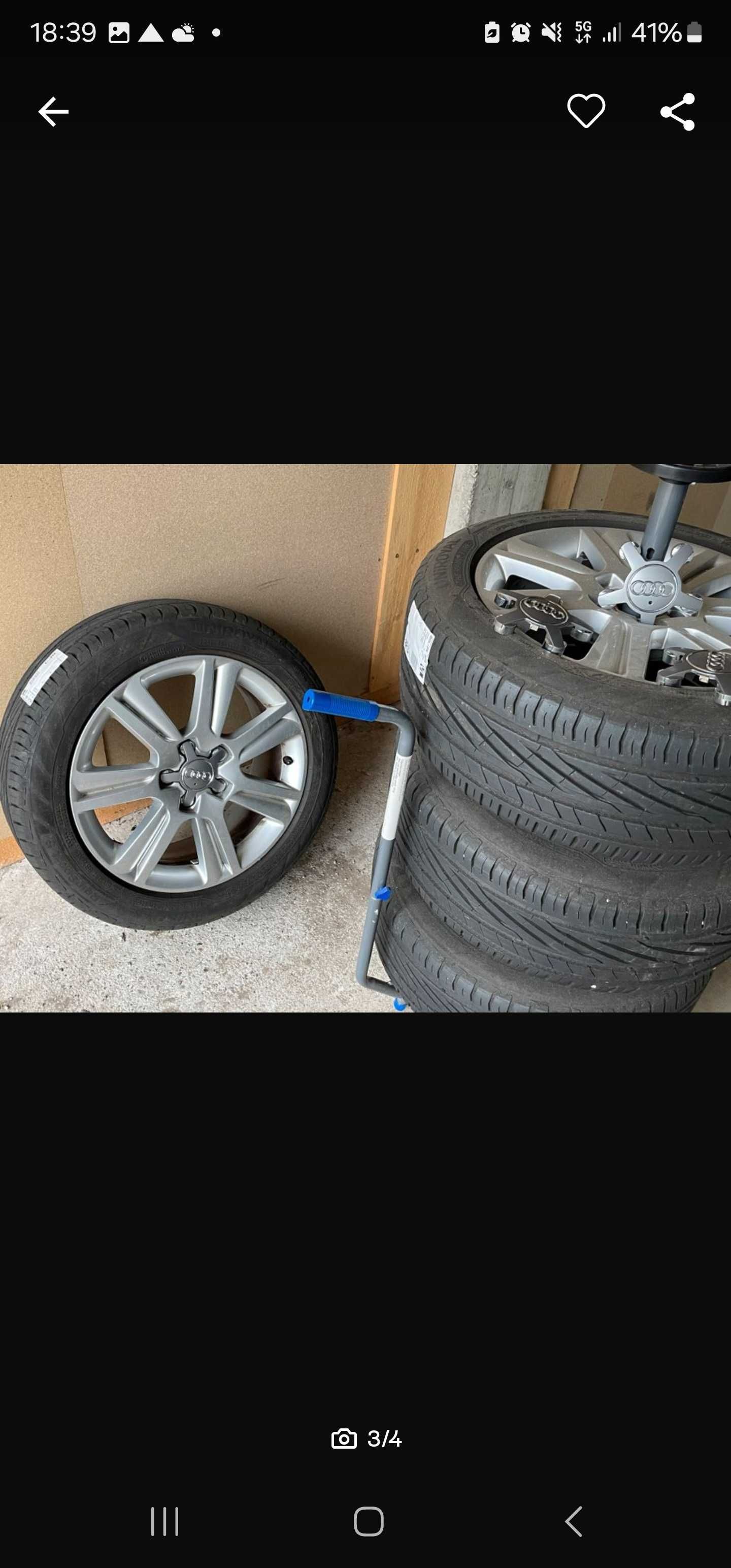 Alufelgi R17 Audi 5.x112 plus opony p zero 225/45/17