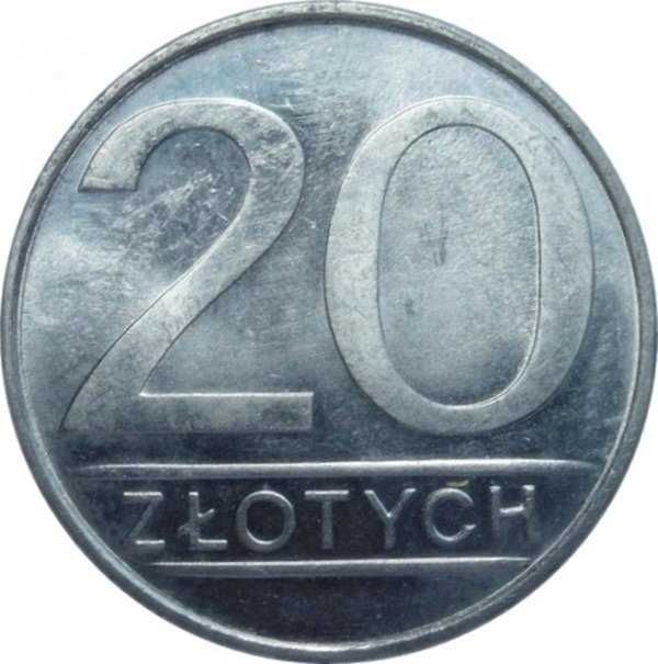 Moneta  20 zł 1987 z obiegu ładna