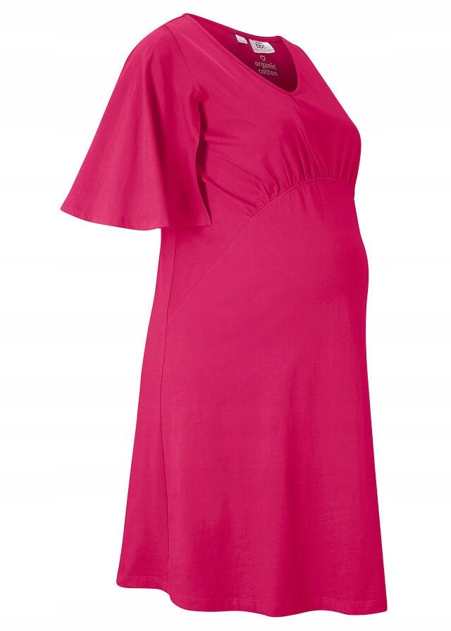 *B.P.C sukienka ciążowa malinowa bawełna 44/46.