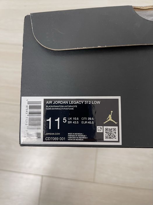 Кроссовки Nike Air Jordan legacy 312 low 45,5 размер