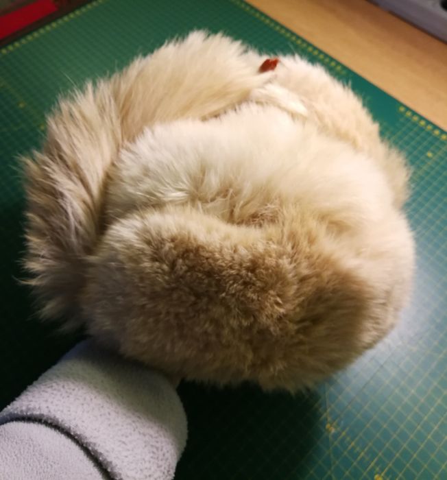 Шапка ушанка из собачьего меха оригинал Китай