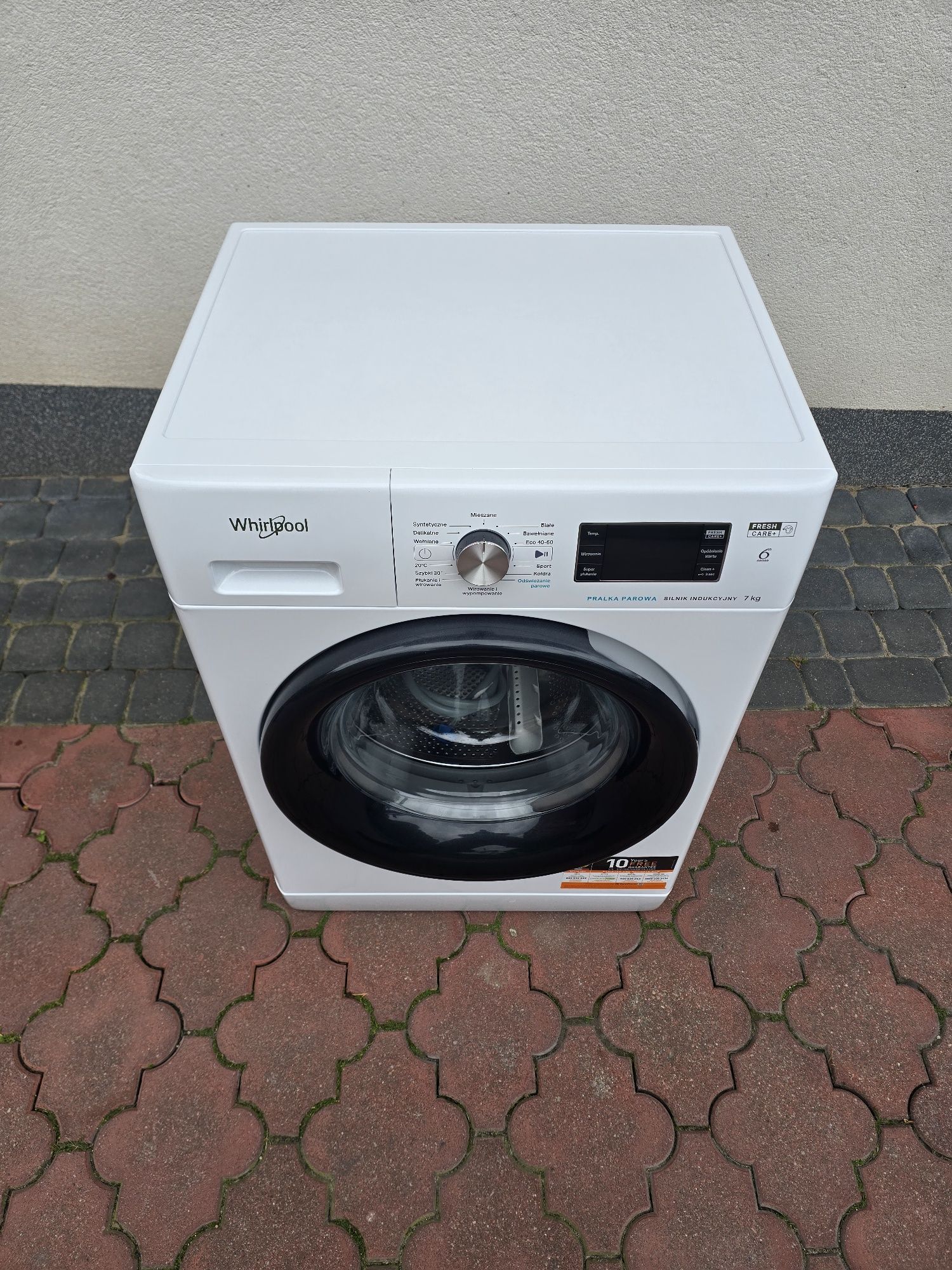 Pralka  WHIRLPOOL 7Kg A+++Funkcje PAROWE 1200Rpm Inverter  Stan Bdb