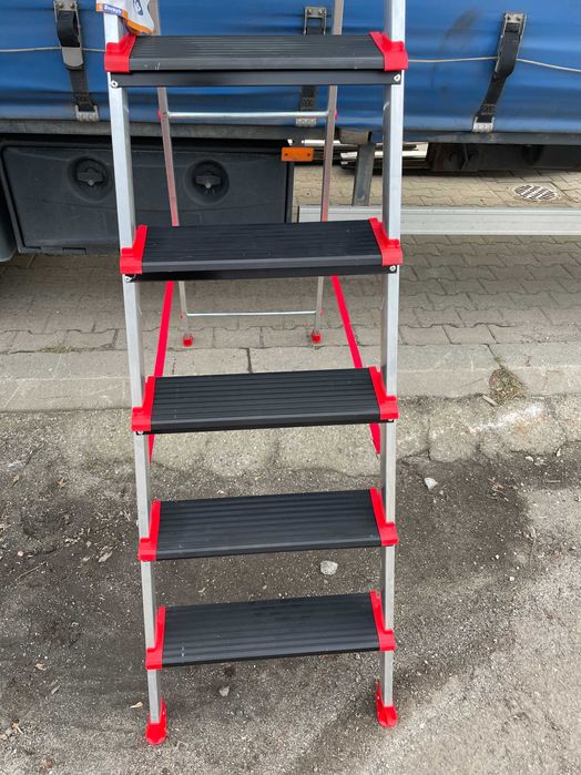 Drabina aluminiowa montażowa magazynowa PRO HIGHER ALU 7 - II Gat