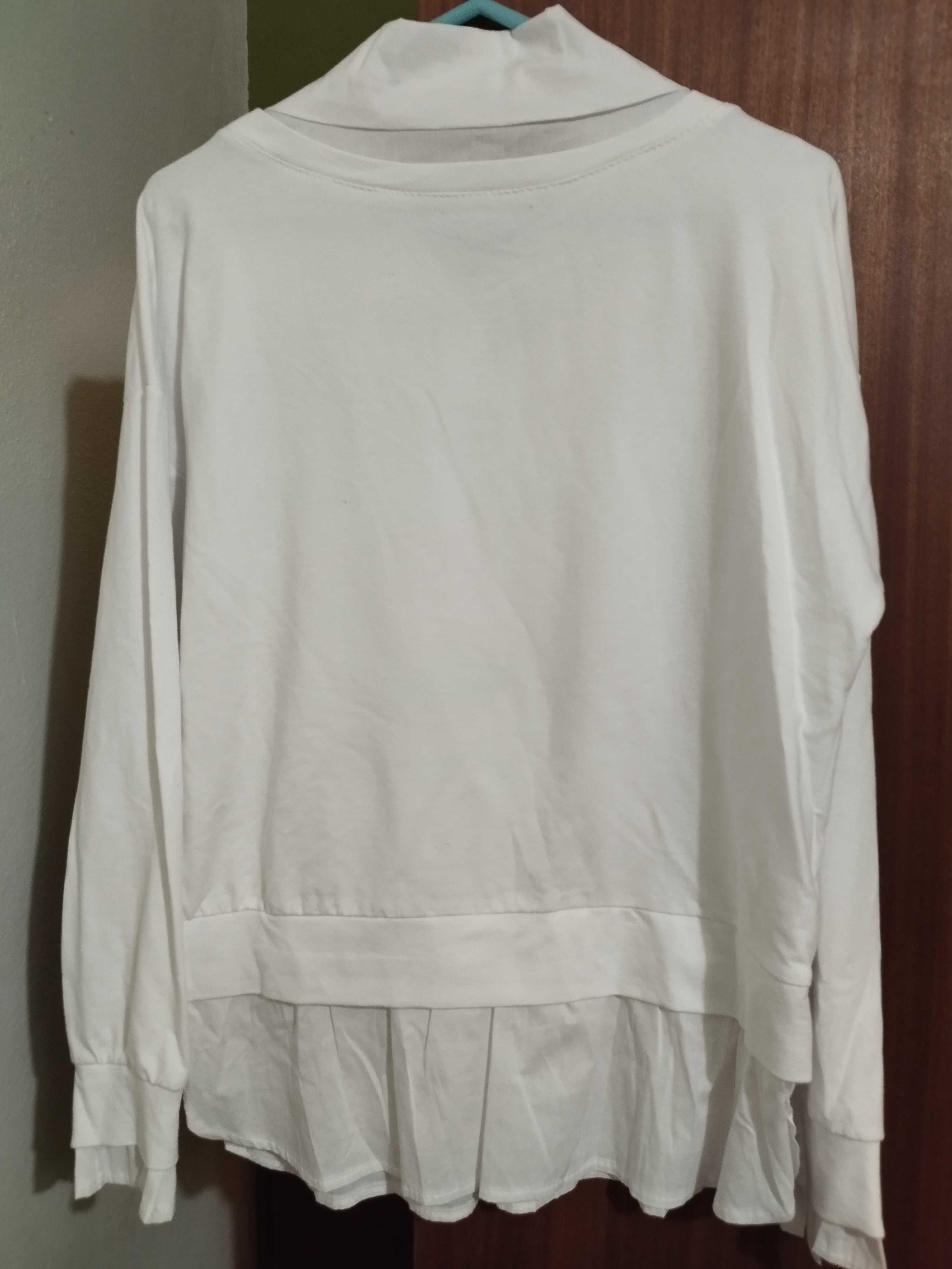 Sweetshirt com camisa incorporada nova