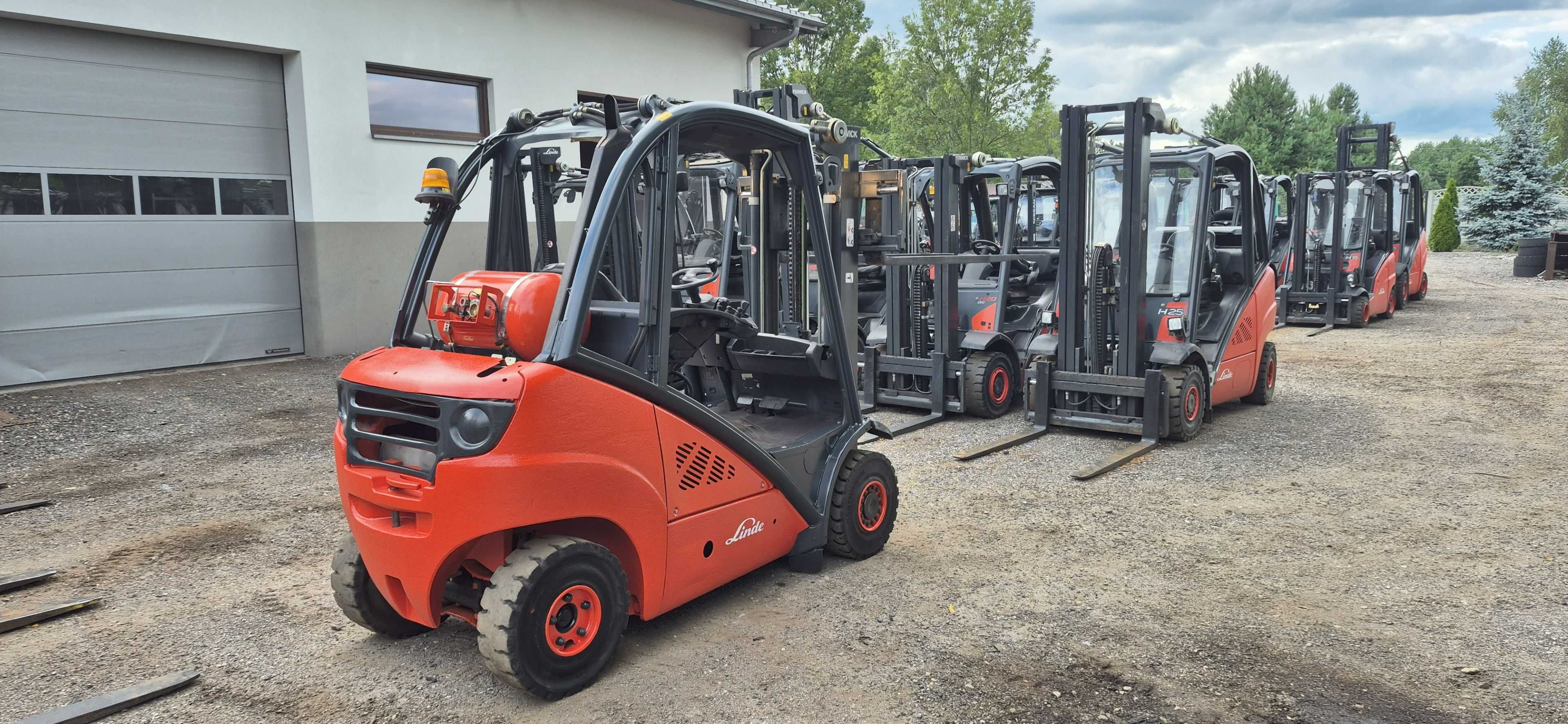 Linde H25T - Duplex, wolny skok - 6900 mth - Widły 200 cm - Stan BDB