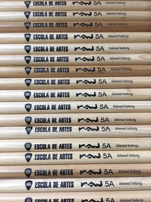 RAJ Baquetas para bateria / percussão / drumsticks.