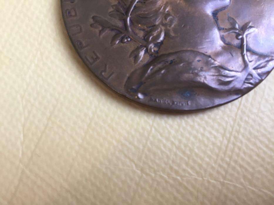 Medalha em bronze Exposição Universal de Paris 1889