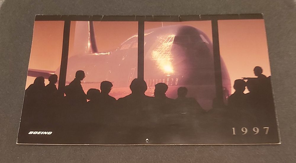 Boeing kalendarz samoloty 1997 rok kolekcjonerski