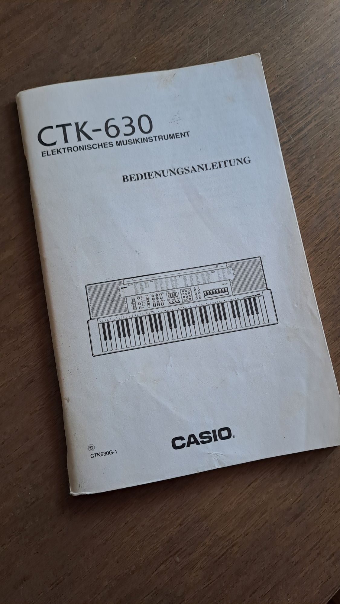 Casio CTK-630 instrukcja,  podręcznik akordy . Język niemiecki.